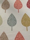 Multi Tree &amp; Leaf Print on Cotton Furnishing