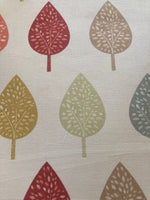 Multi Tree &amp; Leaf Print on Cotton Furnishing