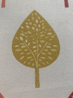 Multi Tree &amp; Leaf Print on Cotton Furnishing