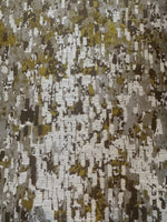 Olive/Grey Abstract Damask