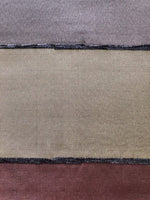Olive/Amethyst/Claret Bands Running Across the Fabric