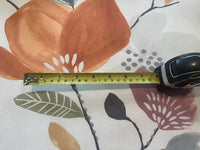 Orange Multi Large Floral Cotton Furnishing