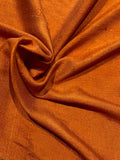 Orange Soft Handle Silk Dupion Blouse Weight