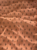 Chestnut Spot on Orange Yoryu Silk Chiffon