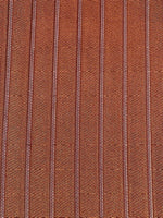 Burnt Orange Raised Stripes on Double Fabric. Stripes Run Along the Fabric.