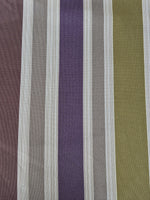 Mauve/Lime/Brown Stripes Running Across The Fabric