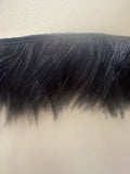 Black Real Ostrich Fringing 12cm Wide