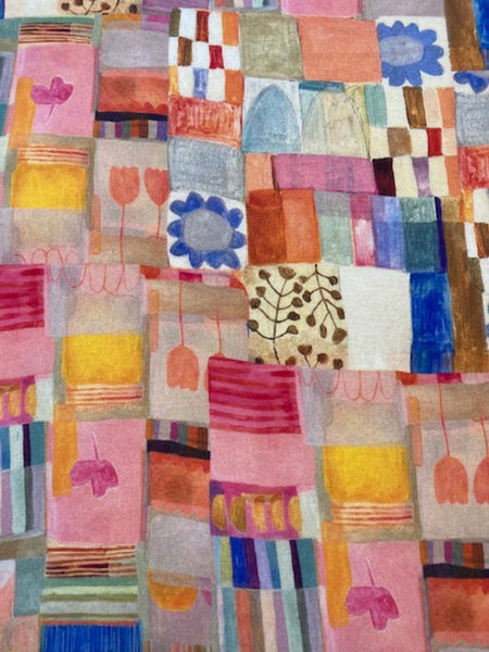 Multi Patchwork Print on Cotton