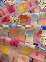 Multi Patchwork Print on Cotton