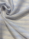 Pale Blue Stripe on Ivory, Light Weight linen