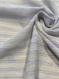 Pale Blue Stripe on Ivory, Light Weight linen