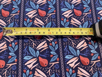 Pears on Blue Panel Cotton Lawn Print