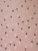 Ditsy Flower on Pink Poly/Cotton