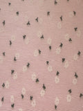 Ditsy Flower on Pink Poly/Cotton