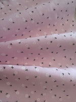 Ditsy Flower on Pink Poly/Cotton