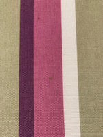 Pink/Sage Green Stripe.  Stripes Run Along The Fabric
