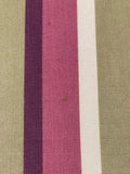 Pink/Sage Green Stripe.  Stripes Run Along The Fabric
