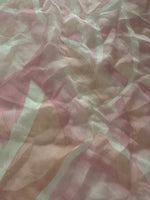 Pink & Coral Abstract Print on Yoryu Silk Chiffon