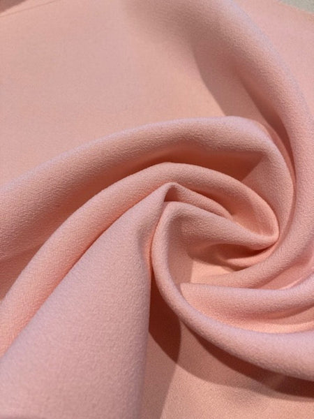 Pink Viscose Mix Crepe with some Stretch