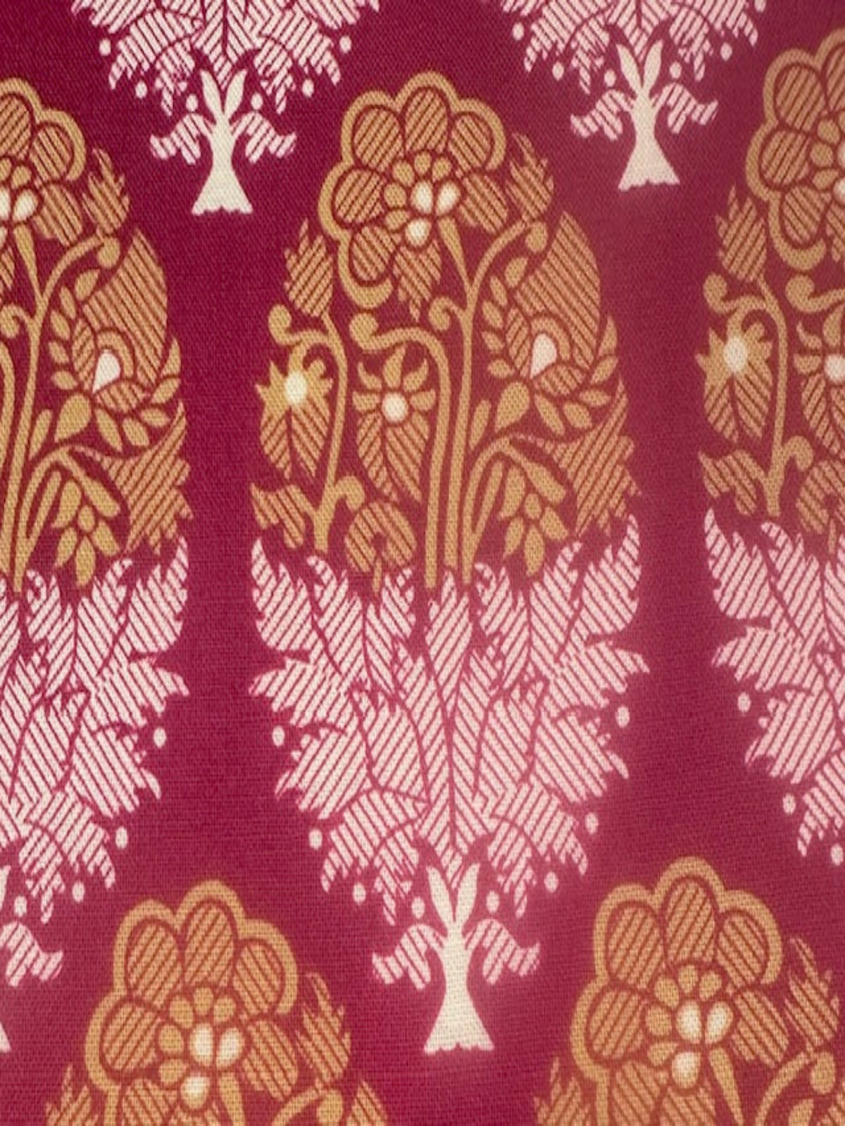 Fuchsia Cotton "Varanasi Indian Summer"