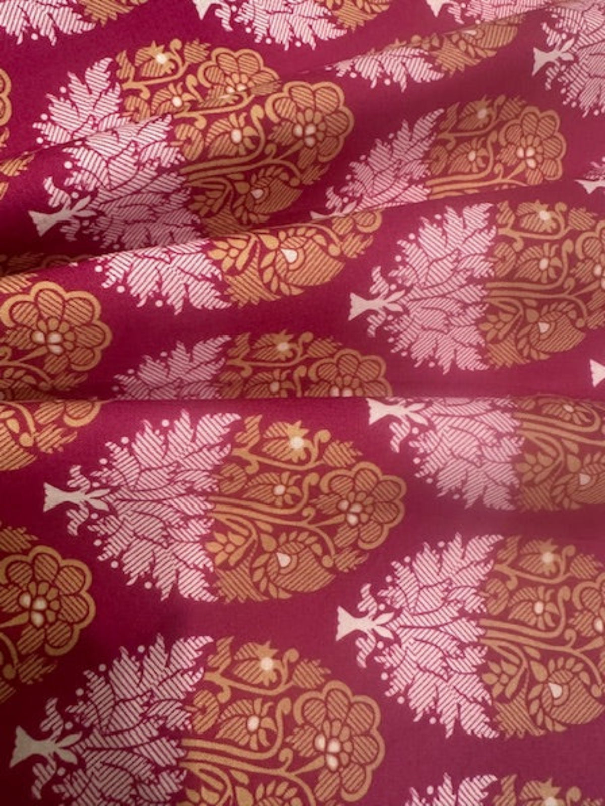 Fuchsia Cotton "Varanasi Indian Summer"