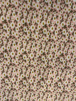 White Daisy on Pink Polyester