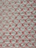 Orange Red Trellis with Stretch. Airtex Fabric