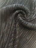 Black Permanently Pleated Top Weight