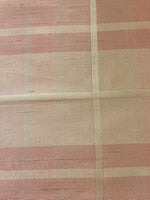 Blush Pink Silk Dupion Check