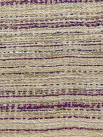 Purple Irregular Stripes on Boucle looking Furnishing