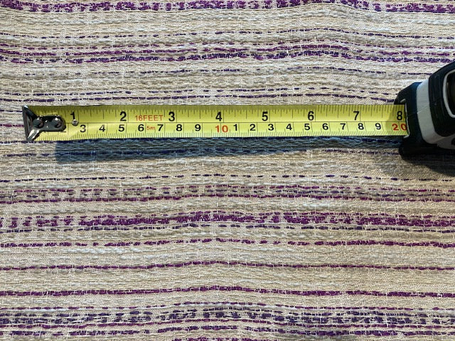 Purple Irregular Stripes on Boucle looking Furnishing