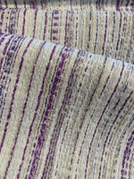 Purple Irregular Stripes on Boucle looking Furnishing