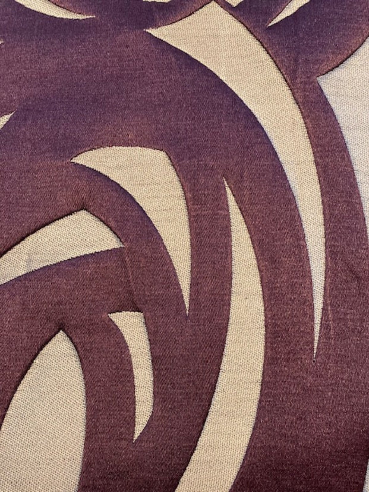 Purple Swirl Jacquard Furnishing