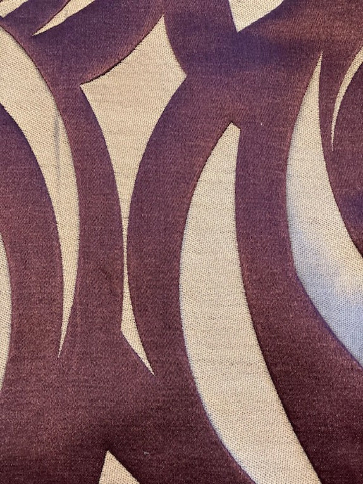 Purple Swirl Jacquard Furnishing