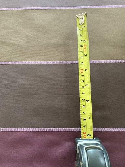 Purple/Olive/Chocolate Irridescent Stripe Taffeta