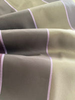 Purple/Olive/Chocolate Irridescent Stripe Taffeta