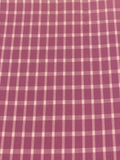 Pink Check Shirting Weight