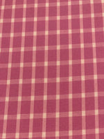 Pink Check Shirting Weight