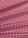 Pink Check Shirting Weight