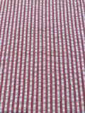 Red/White 4mm Seersucker Candy Stripe