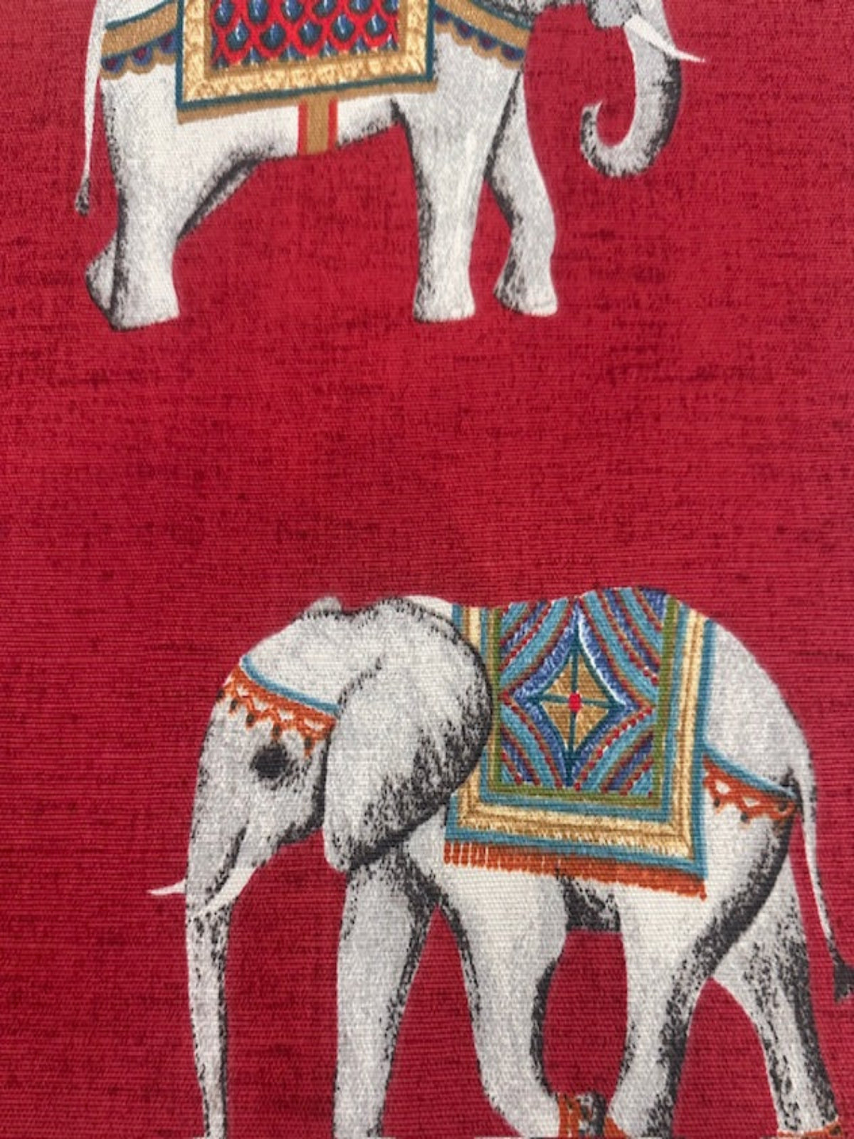 Elephant on Red Furnishing