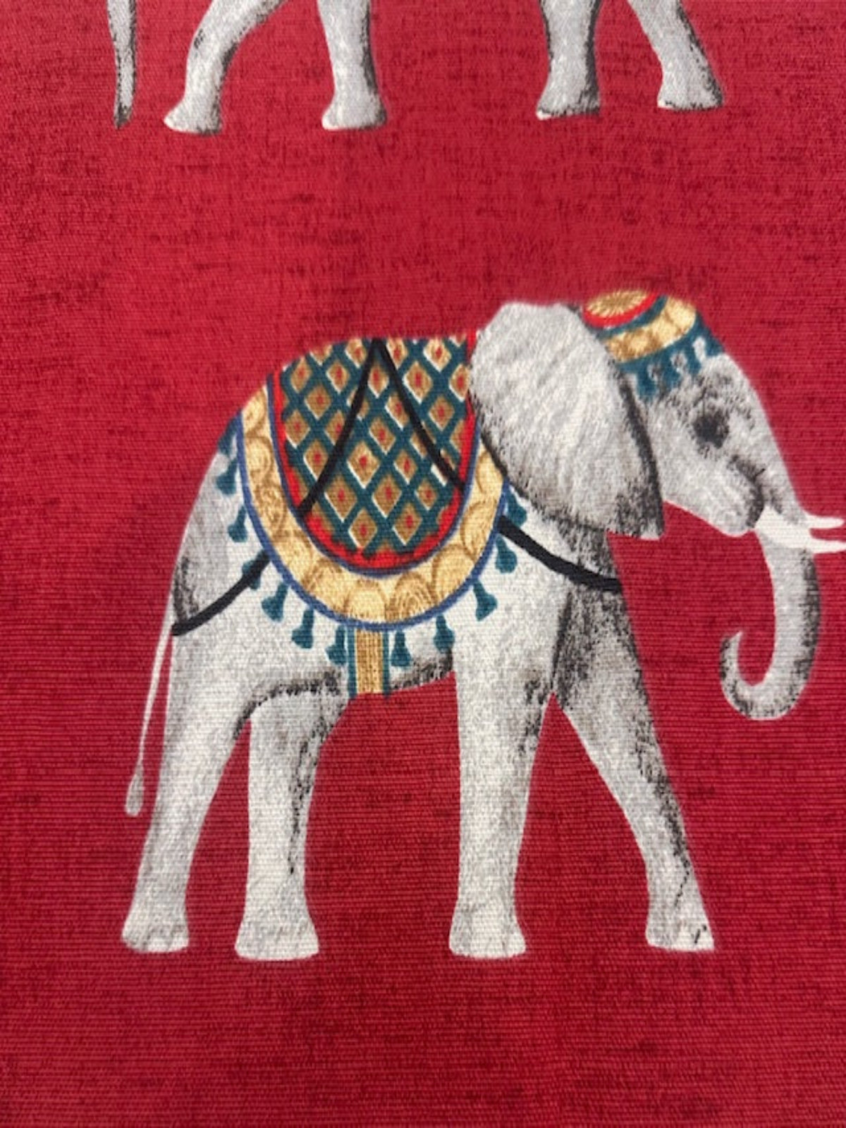 Elephant on Red Furnishing