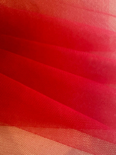 Red Stiff Dress Net