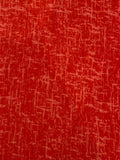 Coral Red Textured Look Print on Cotton&nbsp;