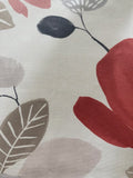 Large Red Poppy on Cotton Furnishing