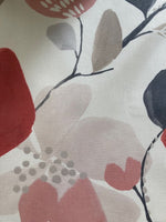 Large Red Poppy on Cotton Furnishing