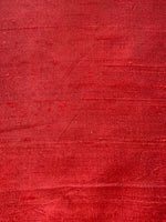 Red/Black Irridescent Textured Silk Dupion