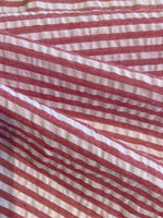 Red/White 4mm Seersucker Candy Stripe