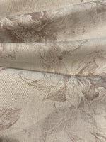 Beige Large flower Shadow Print on Cotton