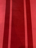Cherry Red Stripe Irridescent Silk Dupion